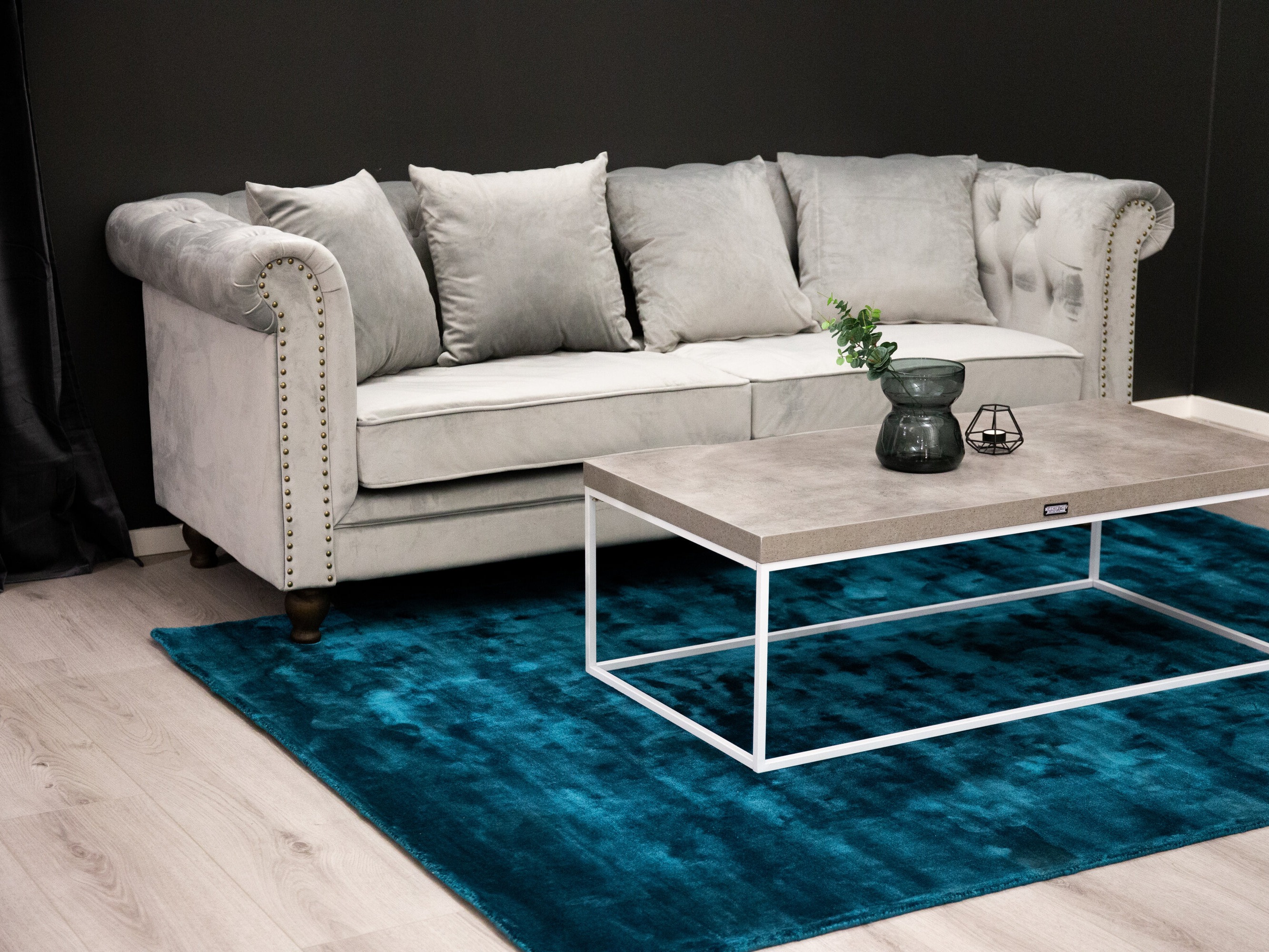 Sofa chesterfield Dallas 255 (Svijetlo siva) Namještaj za dnevni boravak Namjestaj.hr